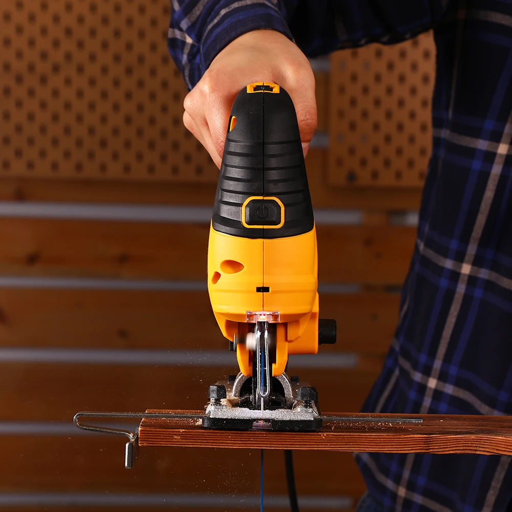 Imagem -04 - Deko-serra Elétrica com Chave de Serra Jig Saw Régua Guia Ferramentas para Carpintaria Dkjs80xl100 800w 220v
