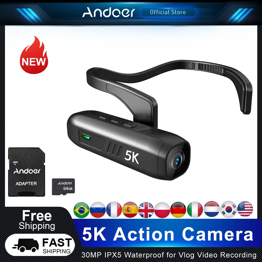 Andoer 5K HeadMounted Camera Review: Real-World Performance for Adventurers and Content Creators