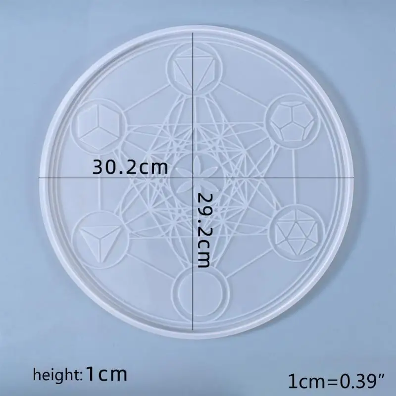 Viking Divination Tray Mould Stones Silicone Resin Mould Futhark Energy Symbol Casting Mould for DIY
