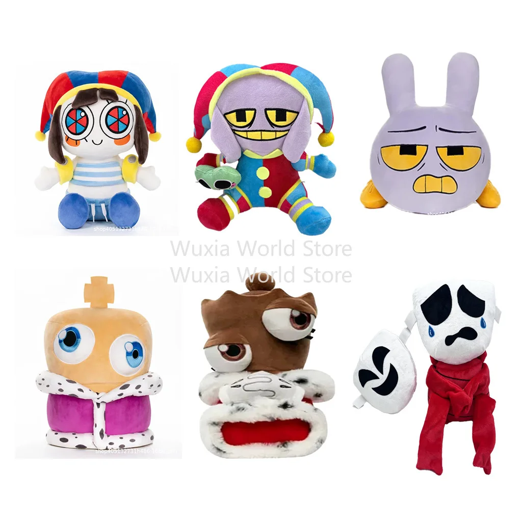The Amazing Digital Circus Anime Surrounding Plush Toys Pomni Jax Gangle Kinger PP Cotton Desktop Decoration Best Birthday Gifts