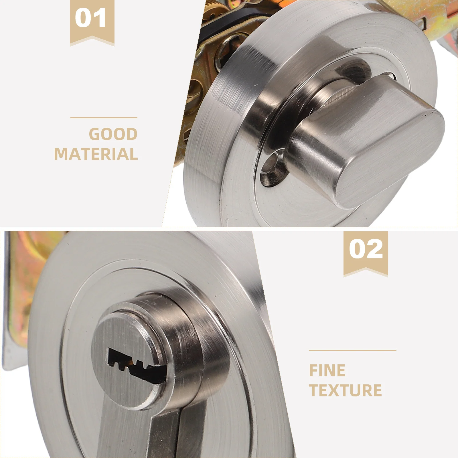 กุญแจเดดโบลท์แบบด้านเดียว ผลิตจากโลหะผสมสังกะสี สำหรับความปลอดภัยของประตู ใช้กุญแจสำหรับประตูทางเข้า ห้องนอน ห้องน้ำ