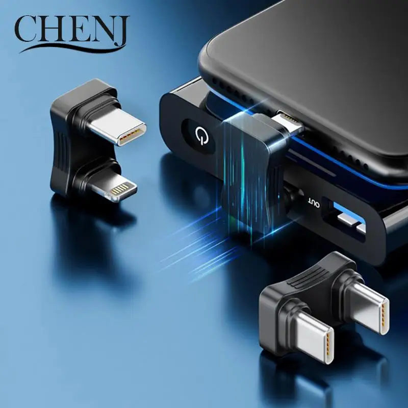 Type-C 180 Degree Angled Adapter U Shape Male to Male Charging Power Adaptor 480Mbps Data Transfer Connector
