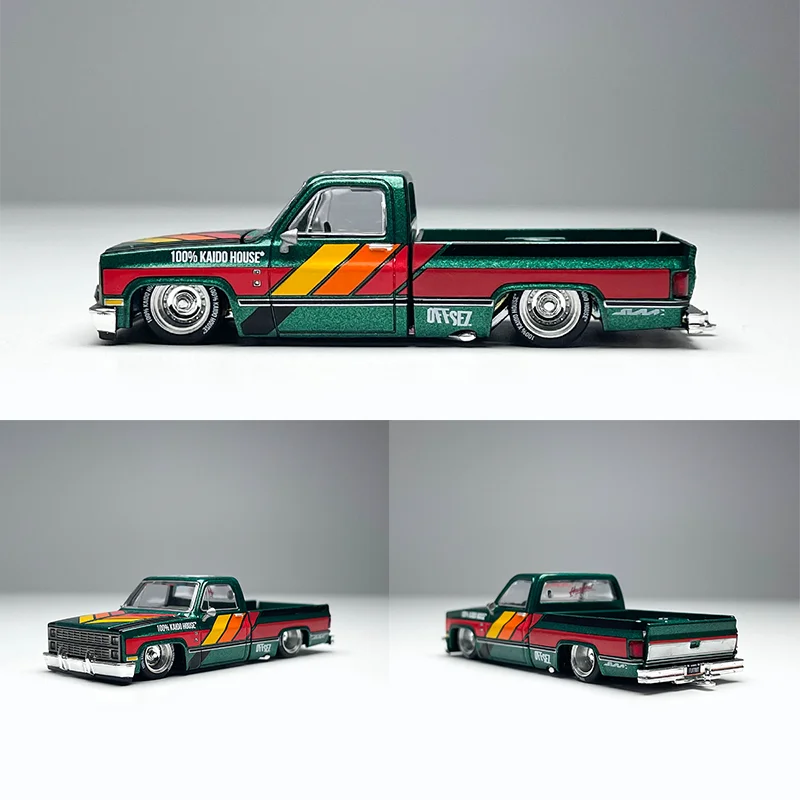 Kaido House MINI GT 1:64 #226 Silverado Pickup Alloy Car Model Classics Adult Souvenir Gift Hobby & Toys