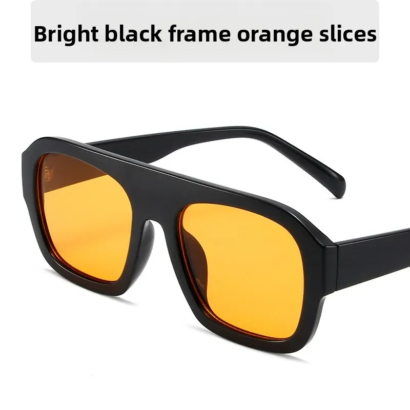 شخصية الرخام الرمادي حقيبة زهرة النظارات الشمسية بالجملة المفصلي المعدني إطار مربع النظارات الشمسية الرجال والنساء نفس الزجاج