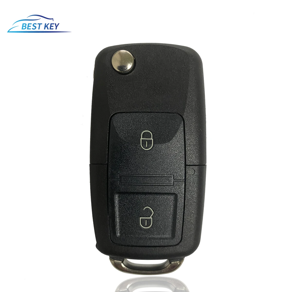 BESTKEY  2/3 Button Flip Remote Key Shell Car Key Case For VW VOLKSWAGENTiguan Golf Sagitar Polo MK6 caddy passat Auto Keys Case