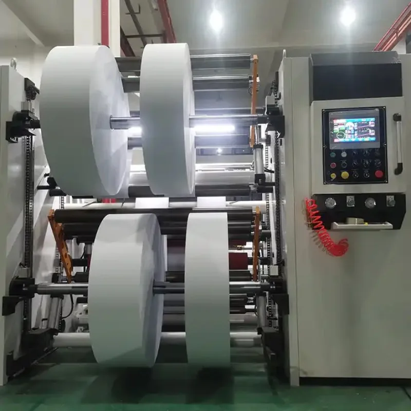 Automatic Label Jumbo Paper Roll Cutter Slitter Rewinder Kraft Adhesive Tape Paper Roll Slitting and Rewinding Machine