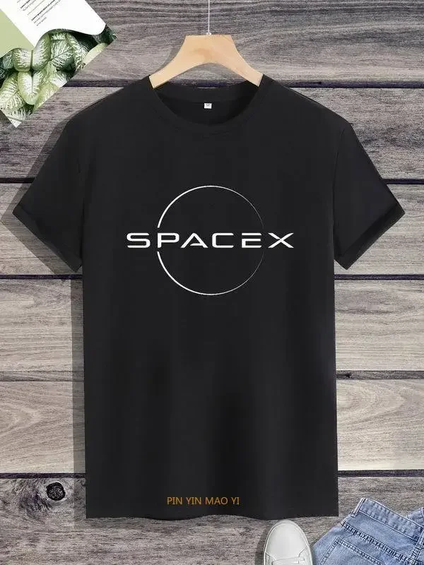 Space X   Logo T Shirt   SpaceX T-Shirt Men\'s  Cool Boyfriend\'s Plus Keep Forging Ahead Tshirt  Hot Sale Unisex  men clothing