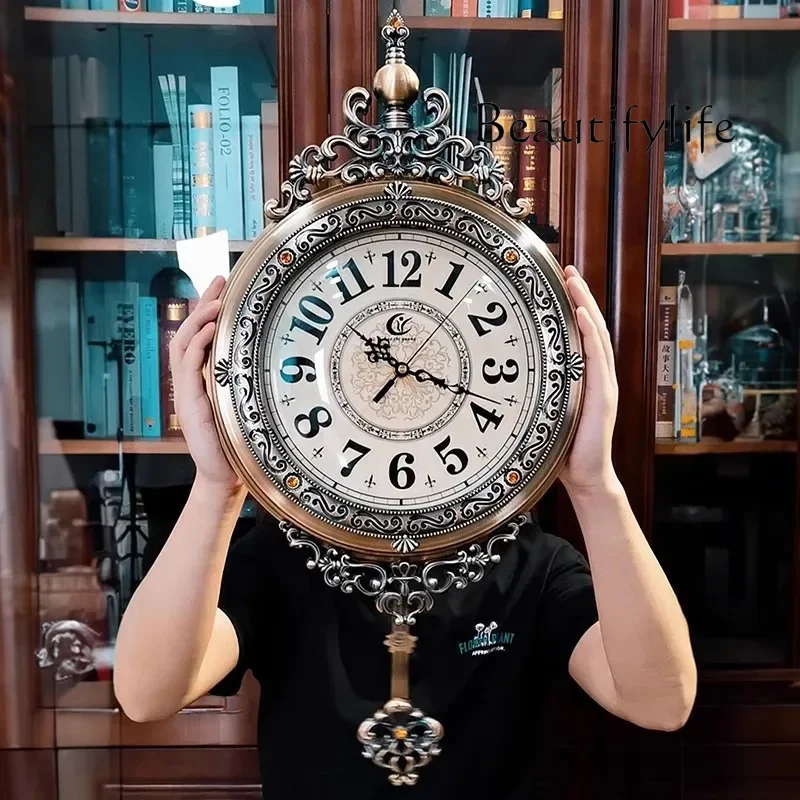 X Art Mural Wall Clocks Luxury Digital Vintage Large Interior Nordic Restaurant Wall Watch Aesthetic Reloj Pared Home Decoration
