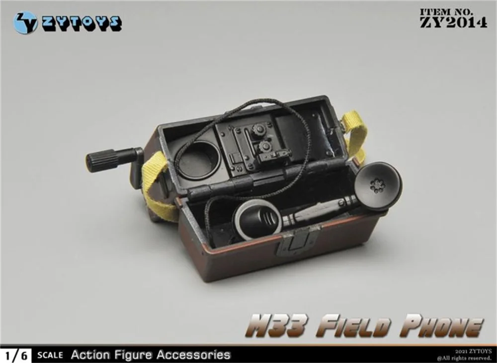 

ZYTOYS Scale 1/6 Toys Model M33 Field Phone Communication For Soldier Scene Component ZY2014