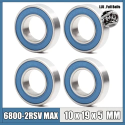 6800 2RSV MAX Bearing 10x19x5 mm 4Pcs C2 Full Balls Bicycle Pivot Repair Parts 6800 2RS RSV Ball Bearings 6800-2RS 6800LLU