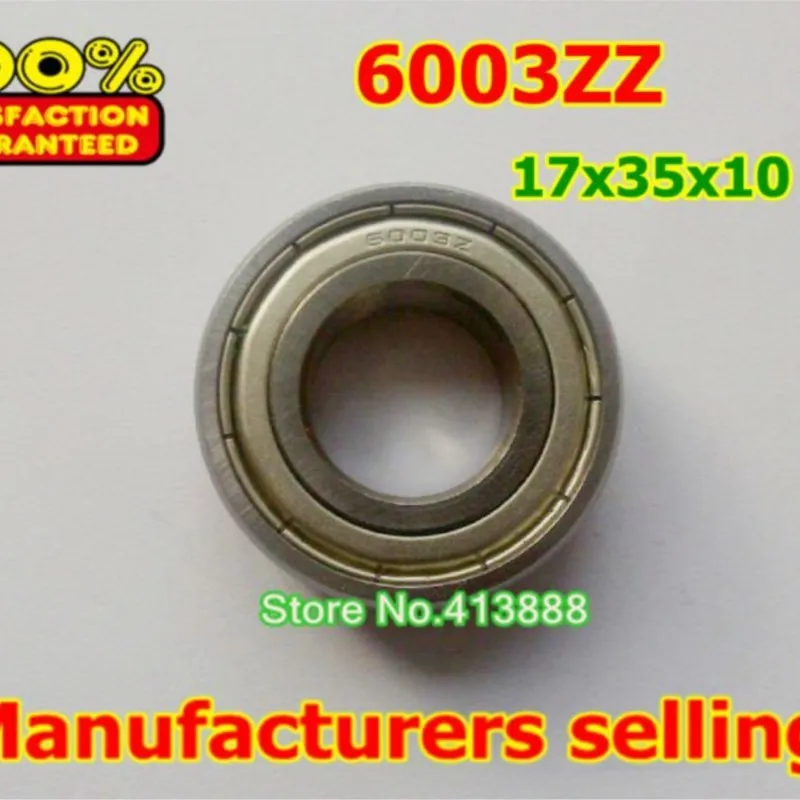 NBZH bearing(1pcs) Double Shielded Miniature Deep Groove Ball Bearings 6003ZZ 17*35*10 Mm