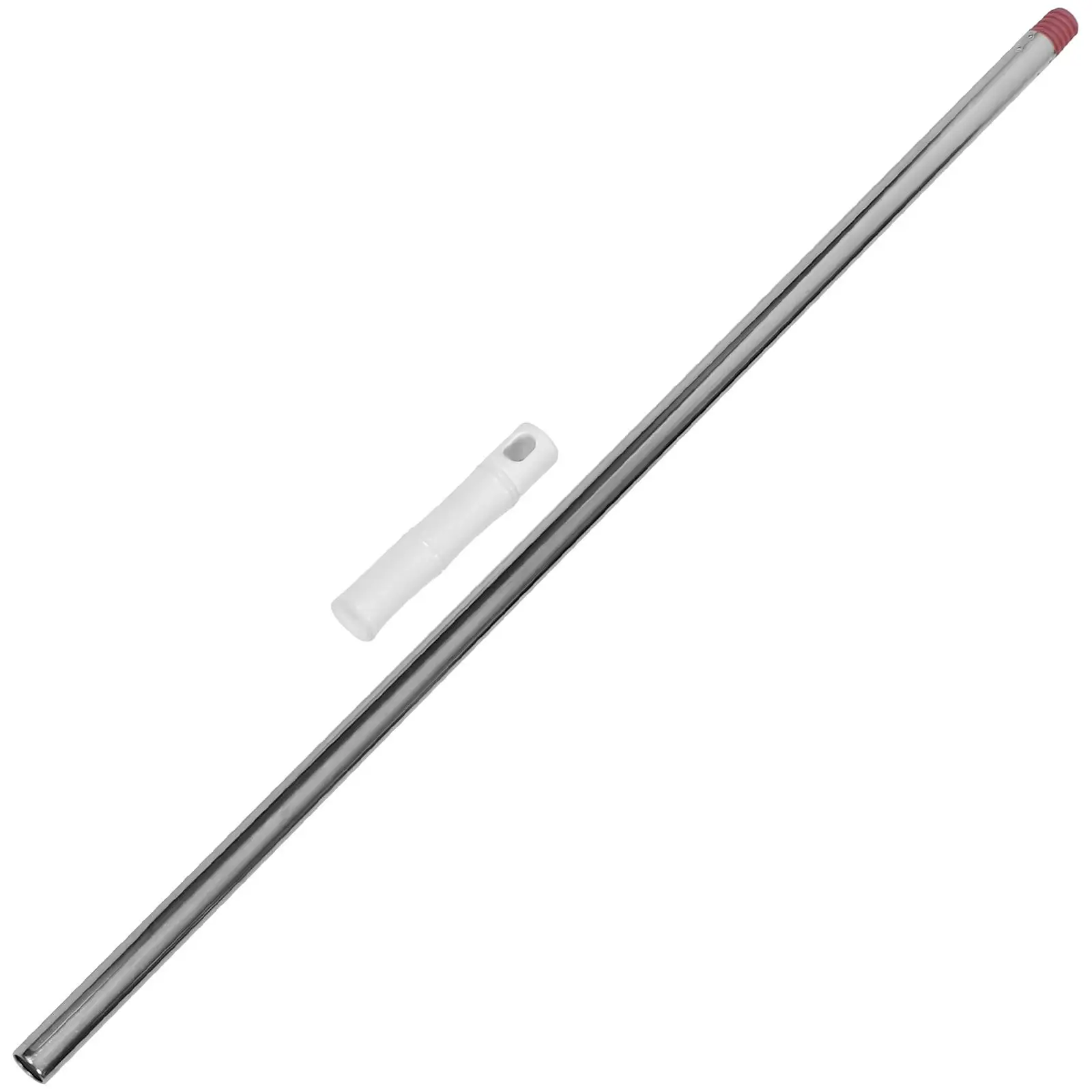 

Broom Handle Replacement Durable Stainless Steel Plastic Grip Threaded End Compatible Mop Stick Floor Cleaning Bathroom