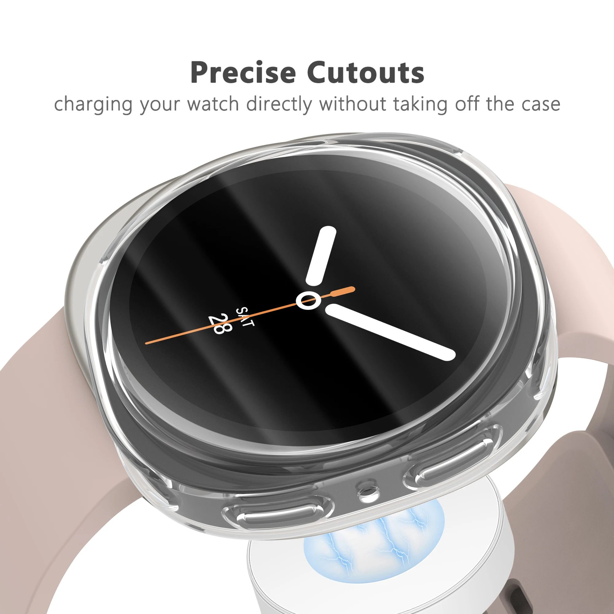 Screen Protector For Samsung Galaxy watch 8 Case 44mm 40mm Accessories Band Shockproof Soft TPU Bumper shell Galaxy watch8 cover