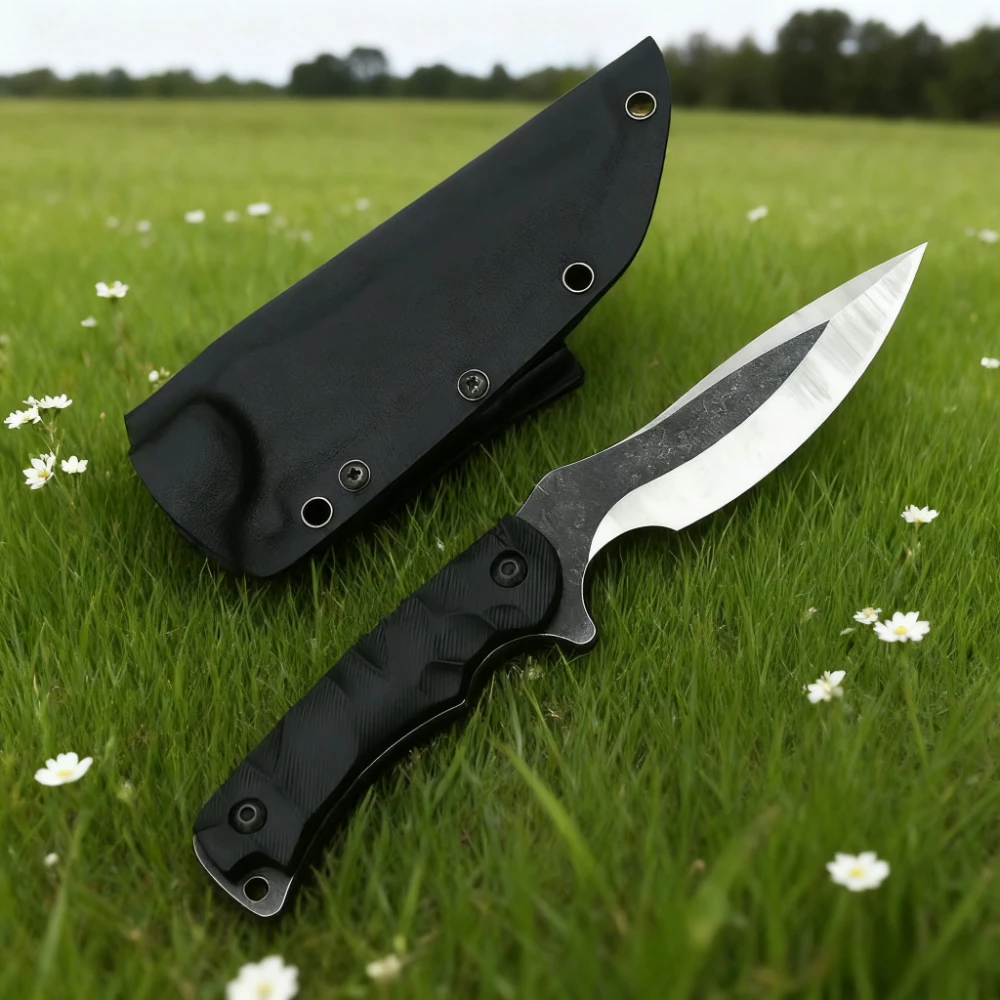 

G10 Outdoor Fixed Blade Knife Leisure Mountain Climbing Trekking Equipment Hunting Self Defense EDC Portable Barbecue Essential