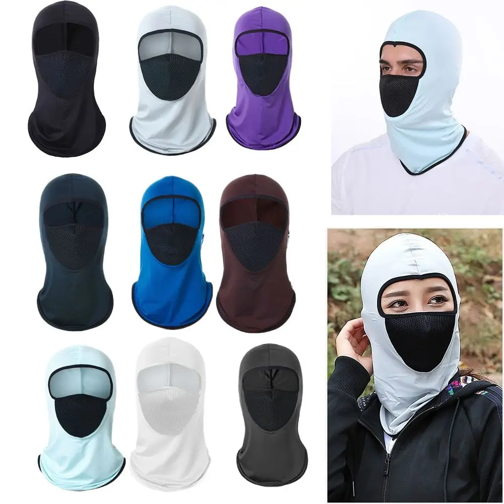 

Hiking Scarves Full Face Cap Face Hood Bicycle Hat Cooling Neck Sun Protection Sunscreen Cycling Balaclava Men Women