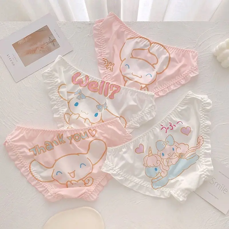 Sanrio Cinnamoroll Panties Cute Japanese Girl My Melody Sexy Lingerie  Cute Girl Kawaii Triangle Panty Underwear Women Thong