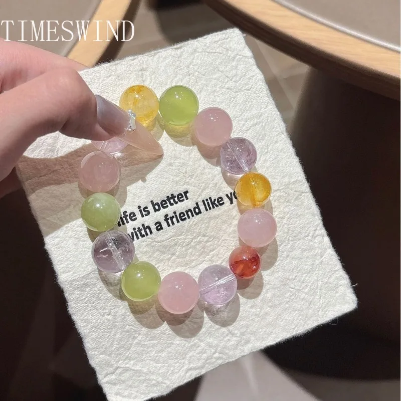 

TIMESWIND оригинальный кристалл натуральный многоцветный круглый бисер роскошный женский браслет модные украшения с сертификатом