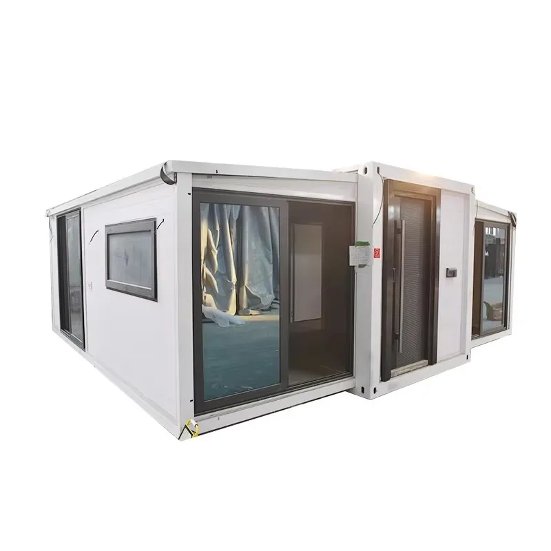 Prefabricated Container House Fasion Design Style Container House Expandable Tiny Home Container Sandwich Panel Steel Material