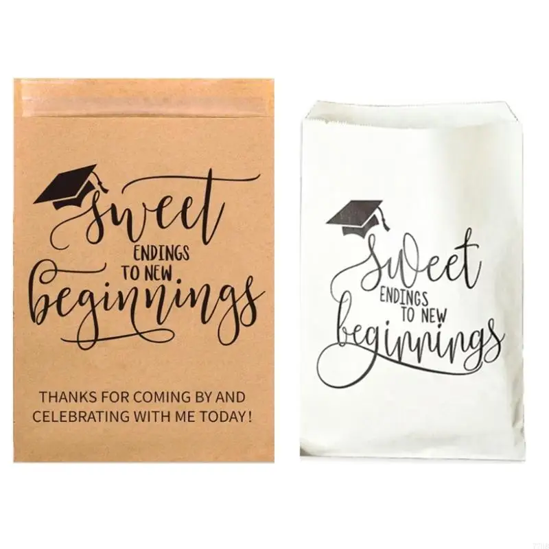 

77HB 10Pcs Congrats Graduate Treat Bags Class of 2025 Graduation Party Treat Bag
