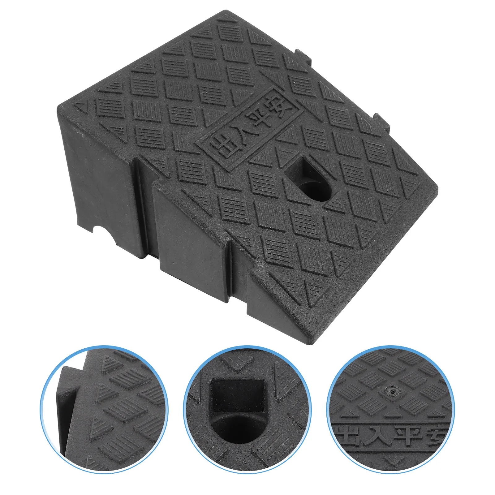 

Прочный пластиковый пандус-мат с противоскользящей текстурированной поверхностью для автомобилей, мотоциклов, гаражей, подъездных путей и бордюров