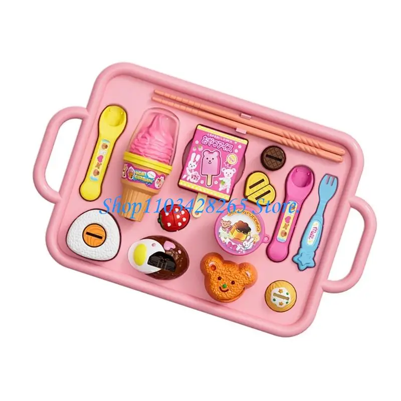 مجموعة طعام تظاهرية بلاستيكية واقعية للعب الأدوار وأنشطة التعلم التفاعلية G2TE #2