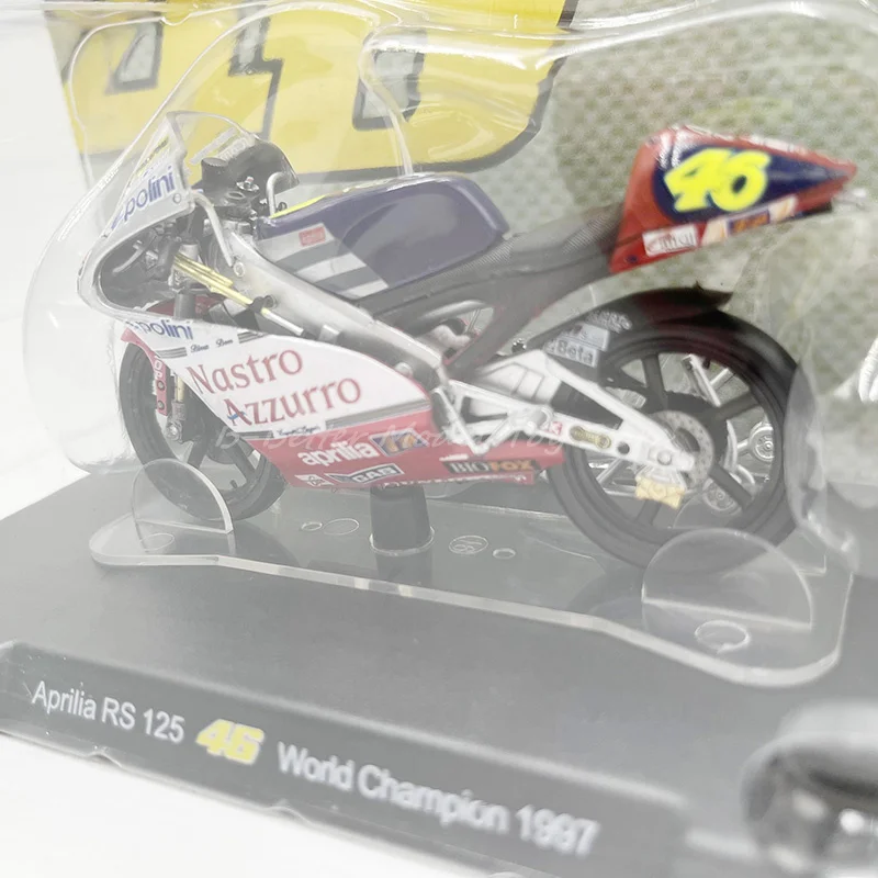 1:18 Diecast Motorcycle Model Toy Aprilia RS 125 World Champion 1997/ Champion 1995 Replica For Collection