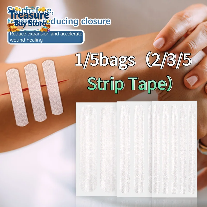

2/3/5 Strip Tape Sterile Wound Closure Strip Breathable Skin Adhesive Bandage First Aid Tape