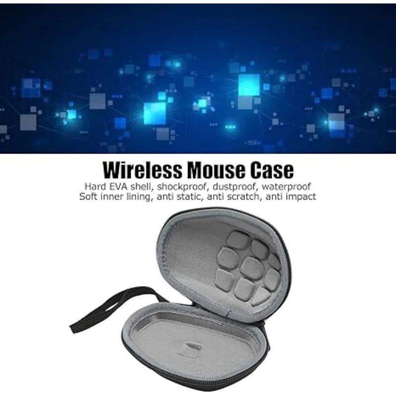 

For Logitech MX Master 3S Hard Travel Case ccessory Advanced Wireless Mouse Storage Bag Hard Case