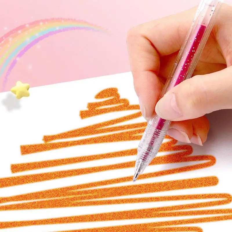 Gel Colouring Pens Press Colouring Art Neutral Pens 36 Colors Push Action Glitter Pens For Doodling Drawing Writing Crafting