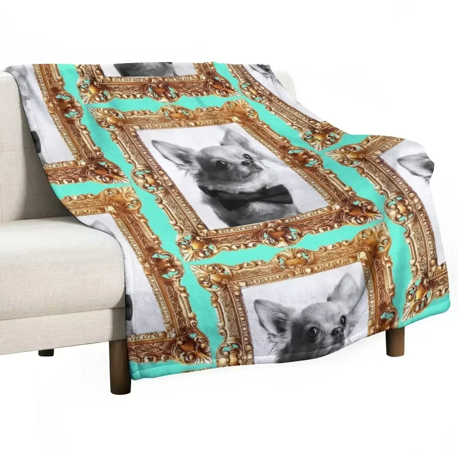 Mr. Chihuahua Throw Blanket Wrinkle Resistant Lightweight Blanket