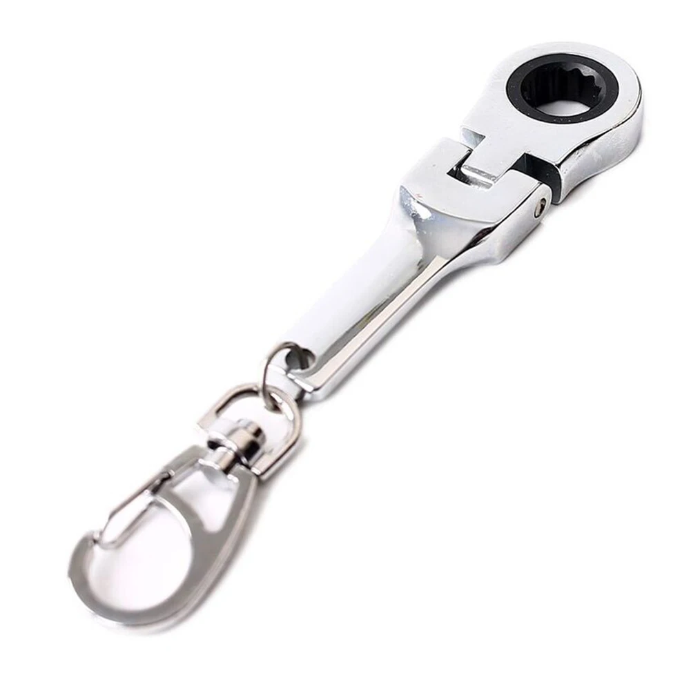 Sturdy Construction Keychain  Real Working 10mm Ratchet Wrench Key Chain Ring Keyring  Sleek and Stylish Design