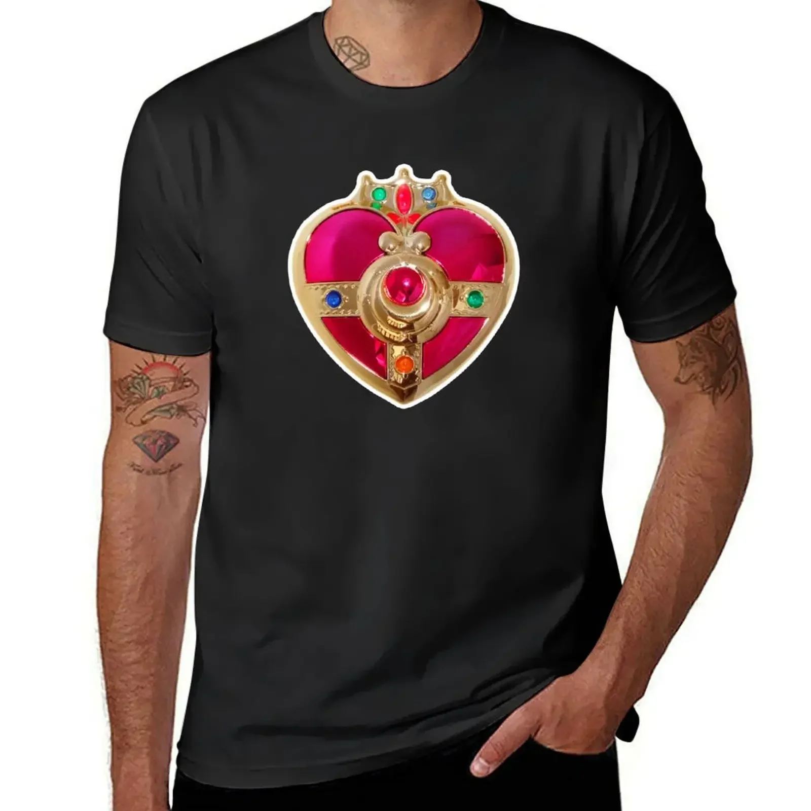 Cosmic Heart Compact T-Shirt for a boy essential t shirt men t shirt