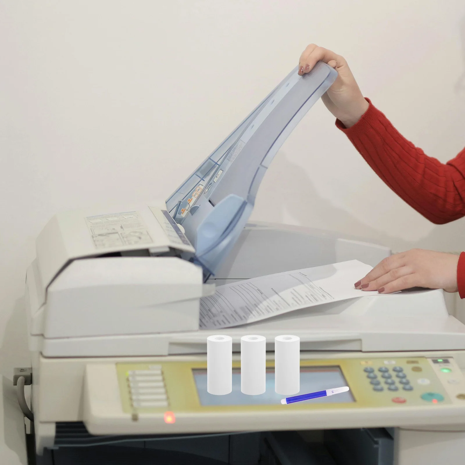 1 Zestaw Etykiet Termicznych Samoprzylepnych z Matową Powierzchnią do Oznaczania i Organizacji Plastiku, Szkła, Papieru i Dokumentów