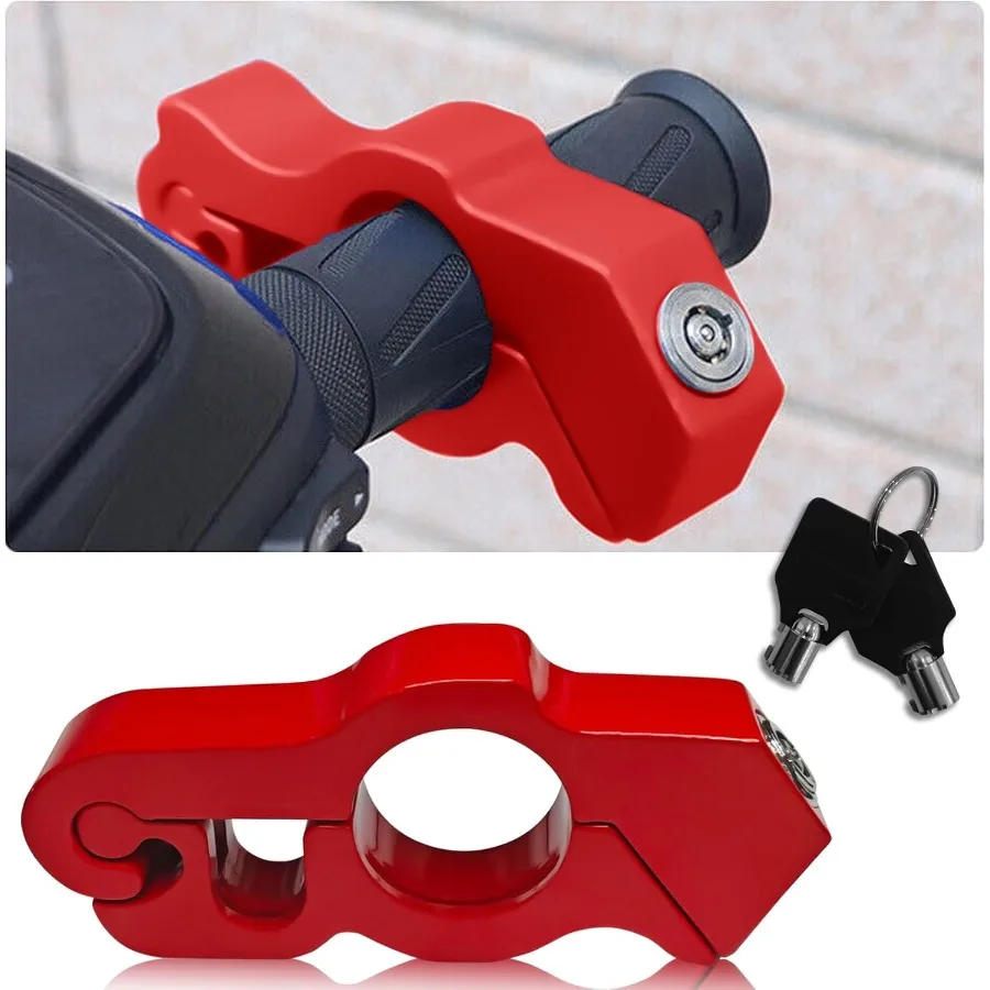 

Heavy Duty Motorcycle Throttle and Brake Grip Lock with Adjustable Handlebar Lever Locking Mechanism for Enhanced AntiTheft Sec