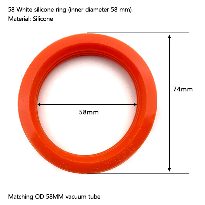 58mm/20mm/25mm/32mm/70mm or 47mm white silicon sealing ring for vacuum tube solar water heaters,silicon O gasket