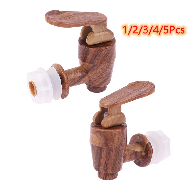 Wood Grain 12mm Leak Proof Faucet Water Tap Glass Wine Bottle Jar Barrel Water Tank Faucet With Filter Wine Valve Water Dispense