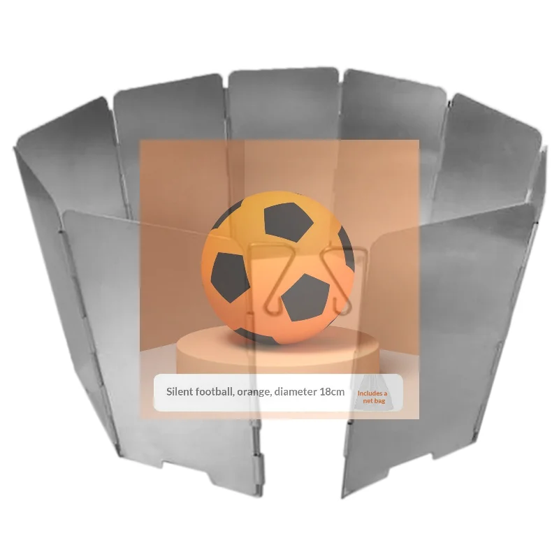 

[SH]1Pc Outdoor camping stove set pot accessories windshield with pin 9 pieces of mini windshield with cloth bag