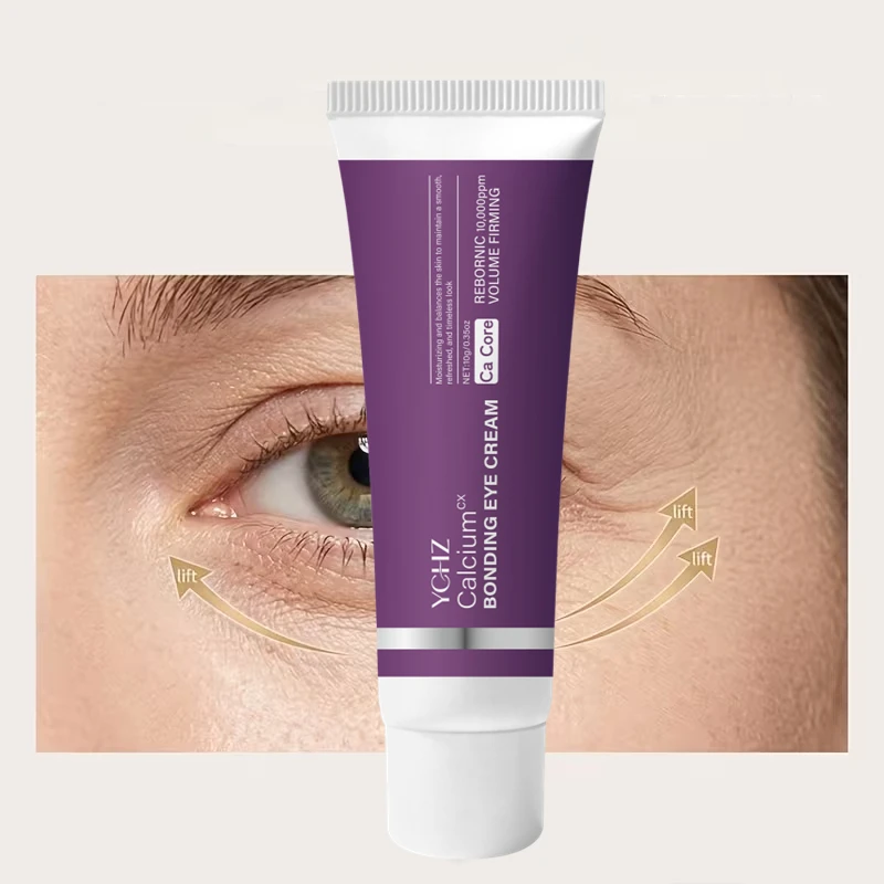 Calcium Skin-Rejuvenating and Firming Eye Cream, Moisturizing and Nourishing, Lifting and Firming the Eye Area, Soothing and Mildly Hydrating the Eyes, Brightening, Suitable for Those Who Stay up Late, Dropper Design f
