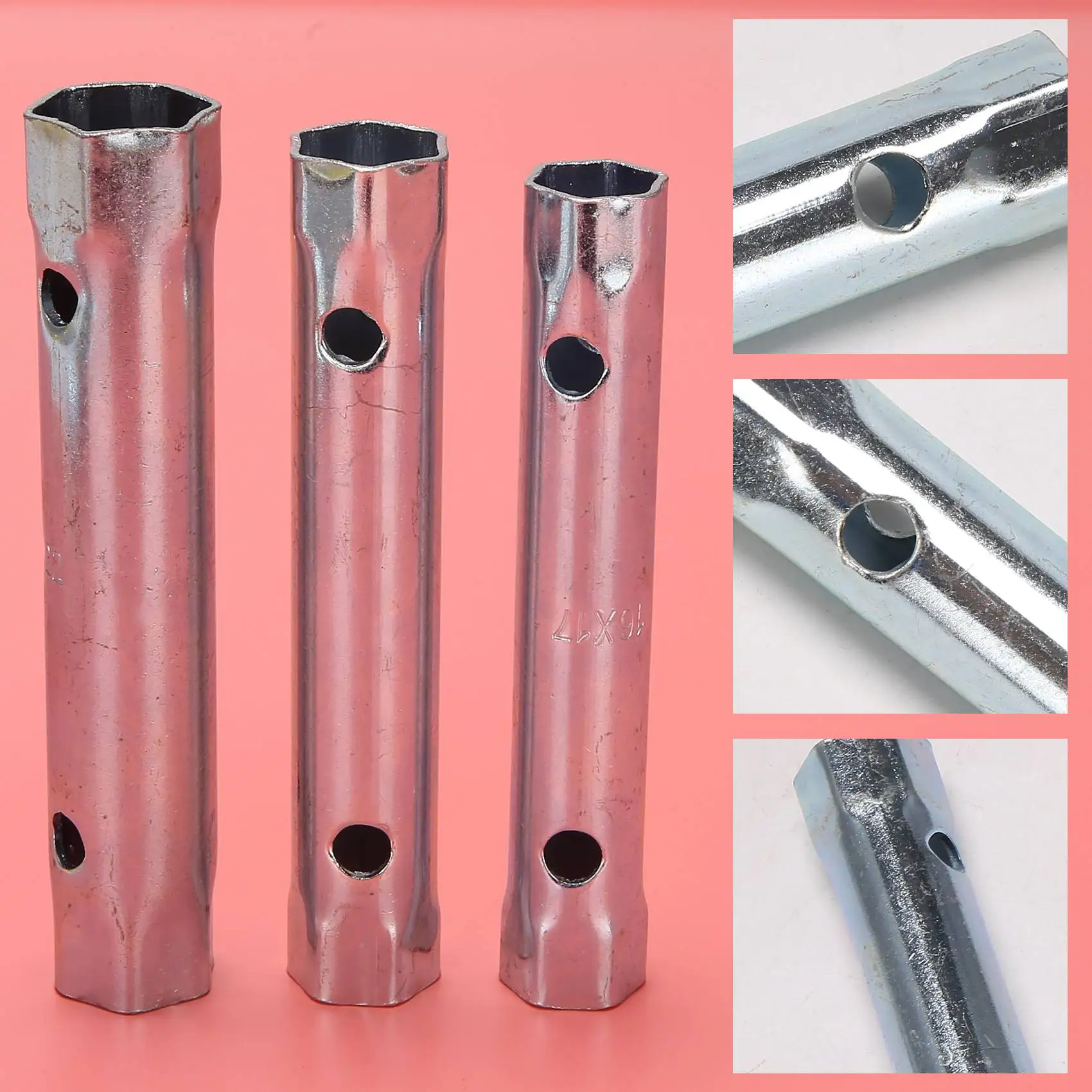 

A53Q-10Pcs 6-22Mm Metric Tubular Box Wrench Set Tube Bar Spark-Plug Spanner Steel Double Ended For Automotive Plumb Repair