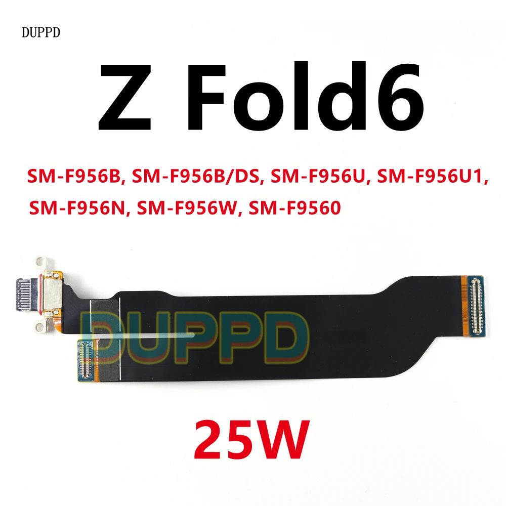 

Плата зарядного порта для Samsung Galaxy Z Fold6 SM-F956 F956B F956U F956N USB-разъем для зарядки док-станция гибкий кабель Fold 6