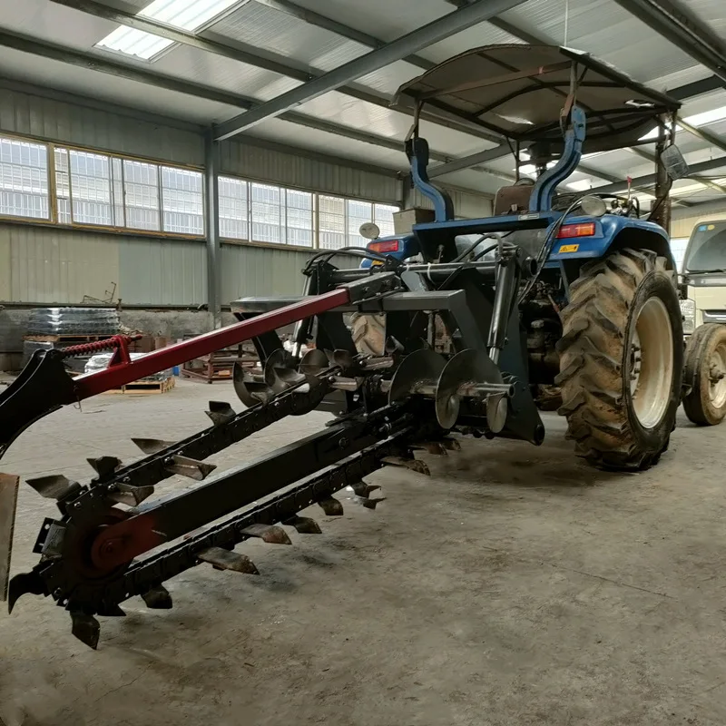 

Hydraulic Lifting Agricultural Machinery Yam Planting Chain Trenching Machine with Engine Core Component Soil Trenching Machine