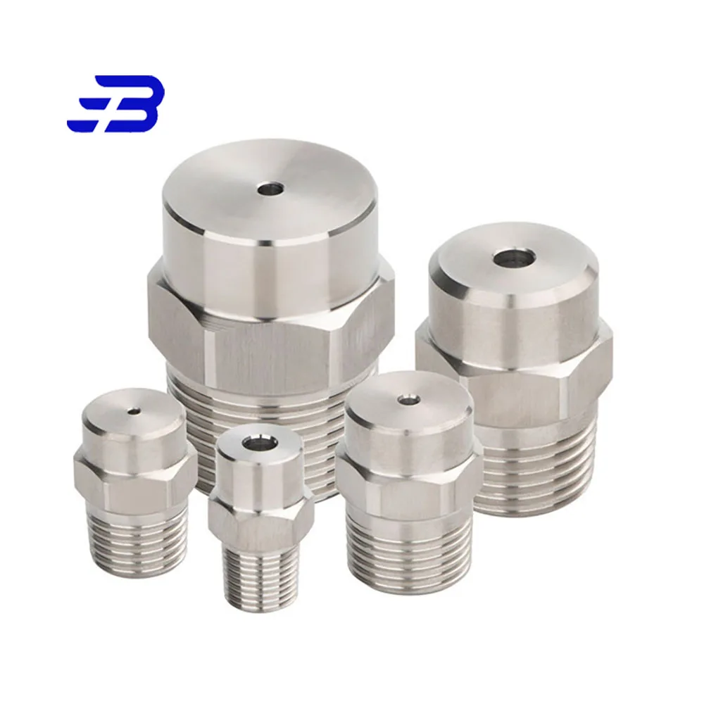 Hot Selling 1/8 1/4 BSPT Stainless Steel 304 Solid Full Cone Spray Nozzle  For cooling Spray Dryer