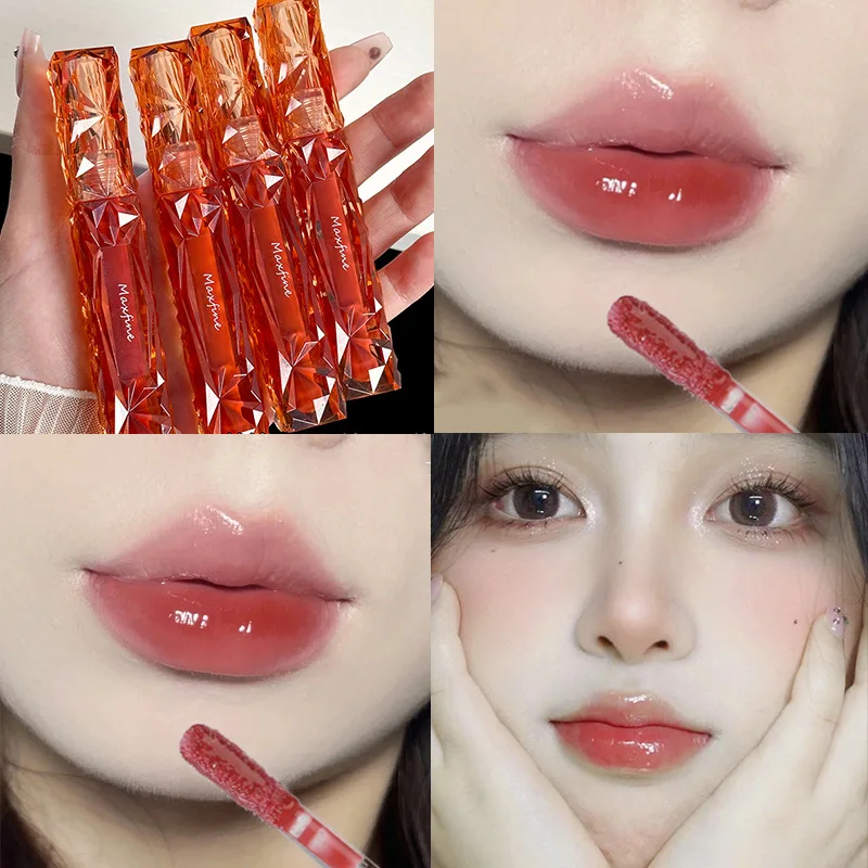 Water Lip Glaze Mirror Gloss Natural Lasting Hydrating Moisture Not Easy To Take Off Makeup Liquid Lipsticks Cosmetics