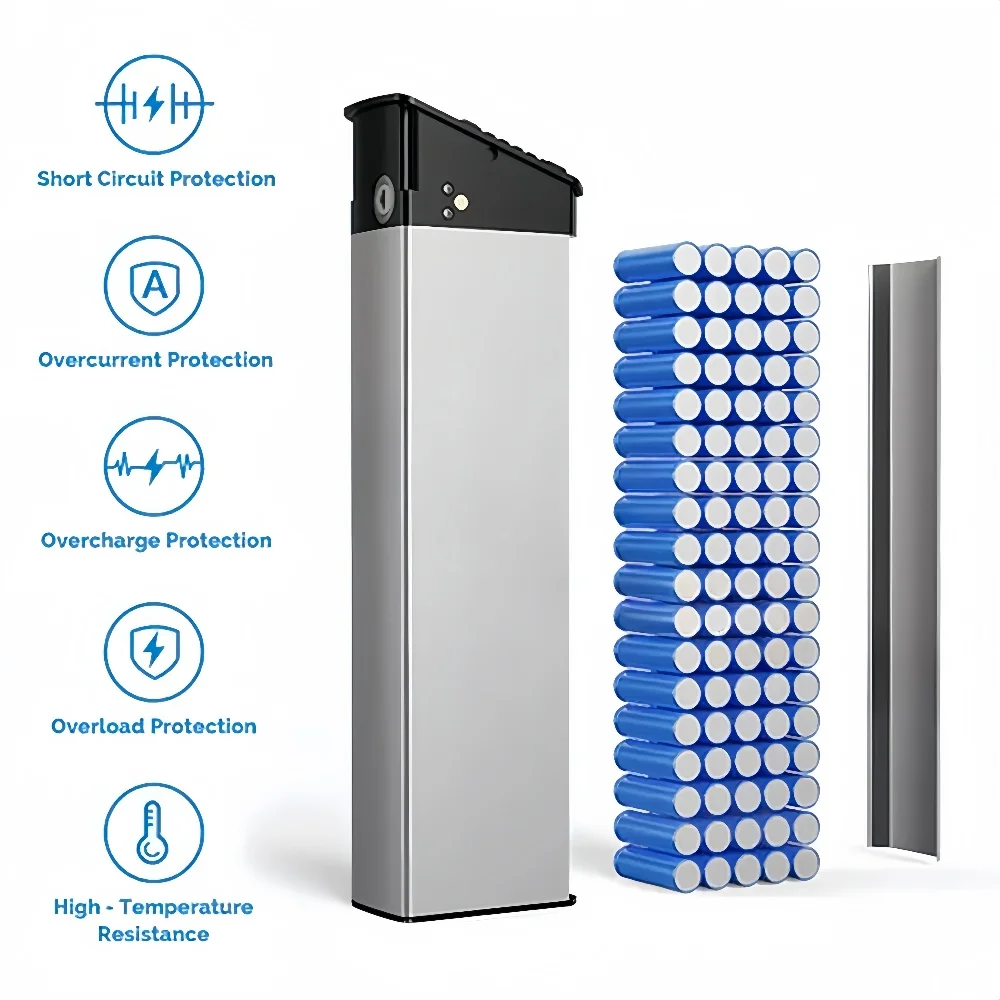 

48V/52V 17Ah 15Ah 13Ah 10.4Ah Replacement Battery for New Engwe EP-2 Pro, Engine Pro Upgraded Version & MATE X Bike DCH-009