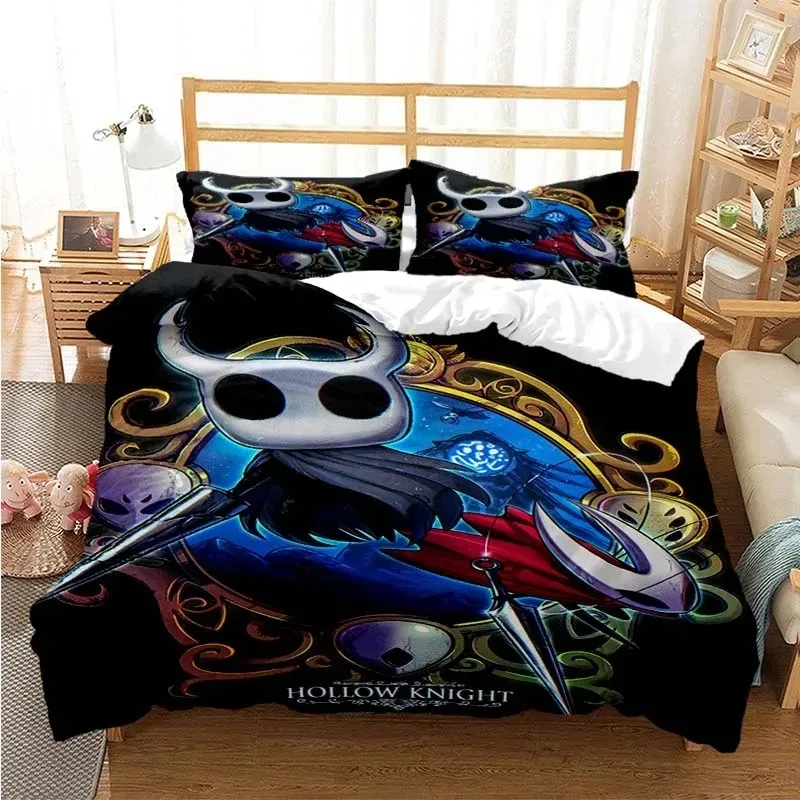 Juego de ropa de cama con estampado Digital 3D de caballero hueco, funda de edredón, edredón, cama individual, doble, Reina completa, joven, niña, regalo para niños, nuevo