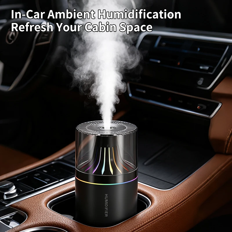 180ml humidifier colorful atmosphere light mini portable car cut fragrance cup seat design delicate spray home humidification