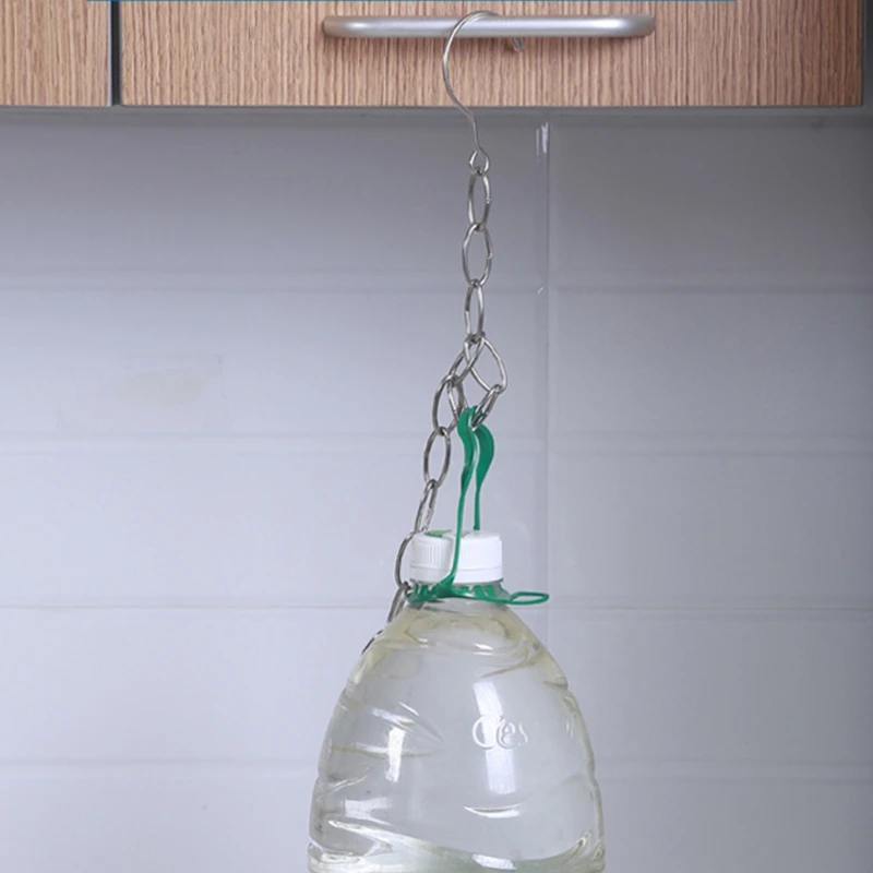 F92B Space Saving Colder Hanger Chain Chaine Closet Metal Ring