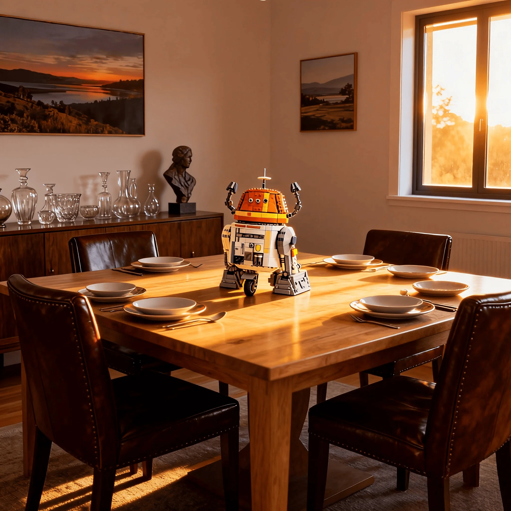 

Новинка 2026 года: Конструктор MOC C1 робот, 1039 деталей, для домашнего декора, развивающая игрушка-головоломка для детей