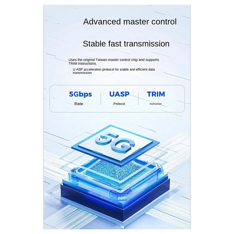 Adaptador externo transparente ORICO MSATA SSD caja a USB 5Gbps