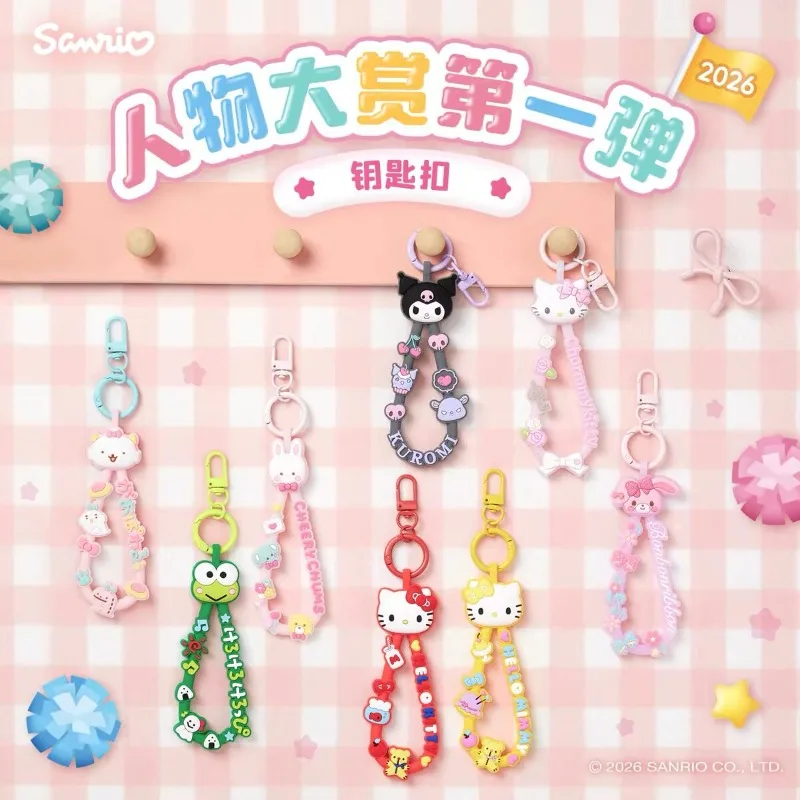 

Sanrio Character Showcase Series 1—Kuromi Melody BadBadtz-maru Cogimyun Usahana CharmmyKitty Cartoon Keychain Figures Model Toys
